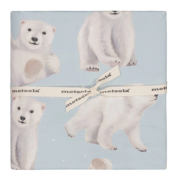 Metsola Polar bears pussilakanasetti icy blue baby-2