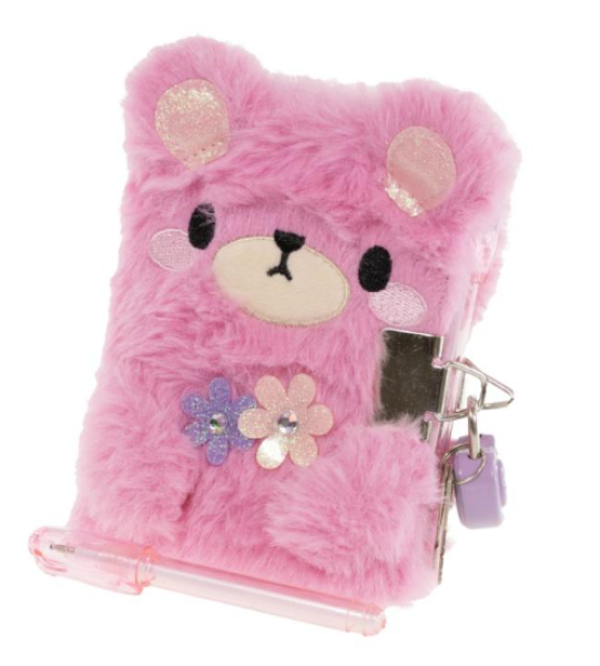 Minipäiväkirja nalle pinkki