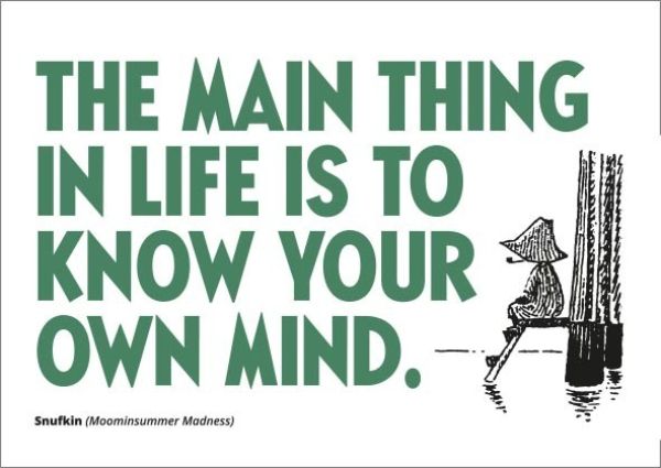 Muumi kohopainettu Own mind