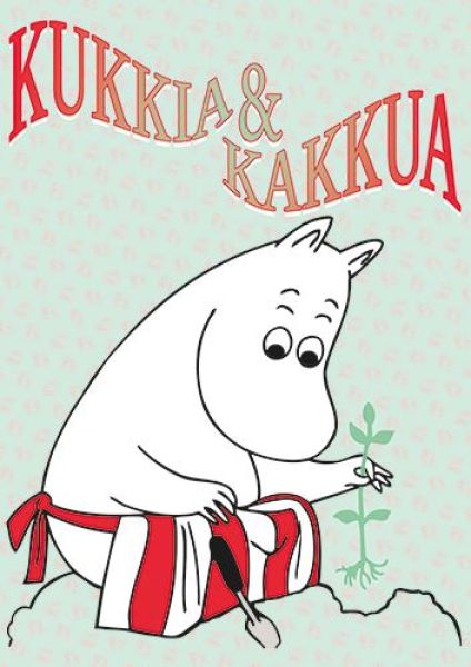 Muumi Kukkia ja kakkua kortti