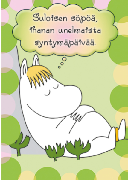 Muumi Niiskuneiti söpöä kortti