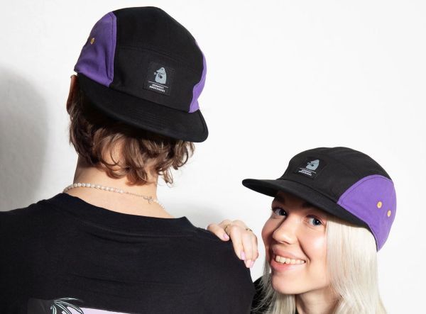 Aikuisten lippis five panel retro Mörkö-3