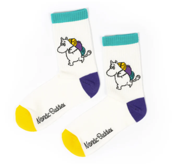 Naisten muumisukka Muumipeikko retkeilee retro (V)