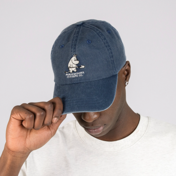 Aikuisten lippis Muumipeikko kivipesty denim-4