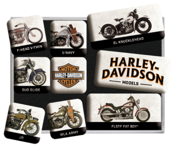 Nostalgic art magneettisetti Harley-Davidson-2