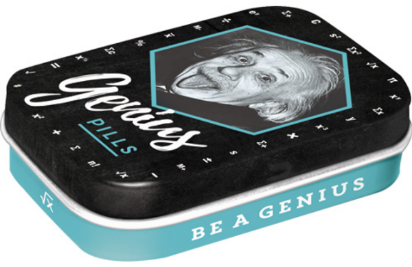 Nostalgic art pastillirasia Einstein genius pills