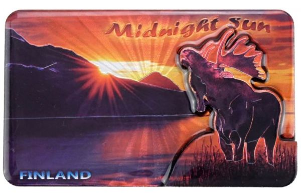 Ola nesje midnight sun 2D magneetti