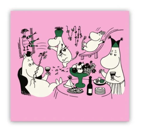 Muumi servetti Moomin 80 juhlat