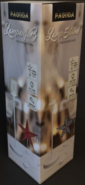 Pagoda lampunjalka paperitähdelle