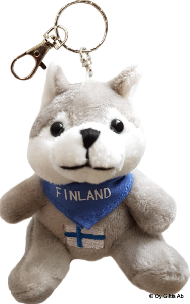 Husky pehmoavaimenperä sininen huivi