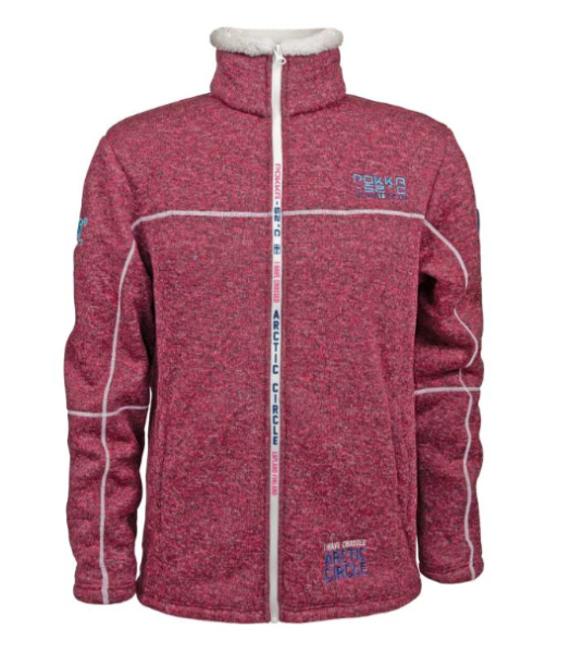Pokka partakko bonded fleece fuksia