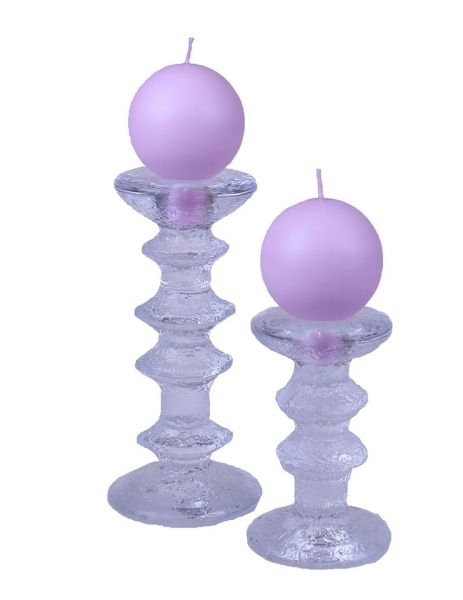 Puttipaja pallokynttilä lila 2kpl-2