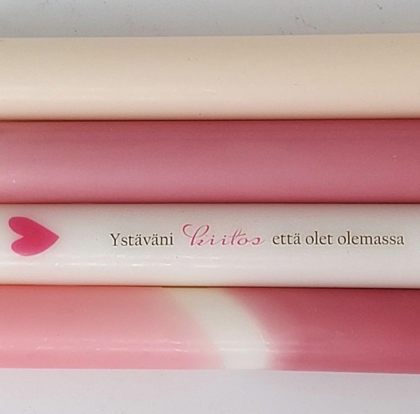 Puttipaja kruunukynttilä setti Ystäväni-2