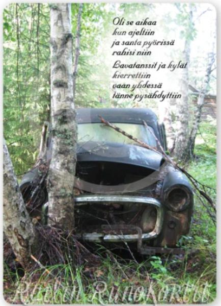Railin runokortit romuauto kortti