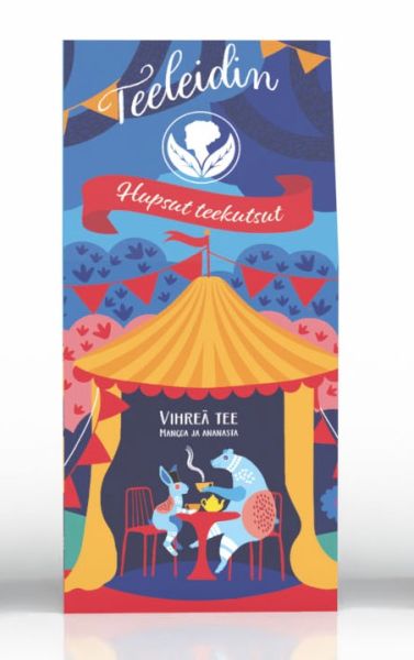 Teeleidi hupsut teekutsut (Vihreä tee)