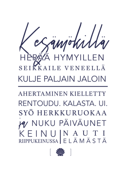 Tiinuska Kesämökillä (V) kortti