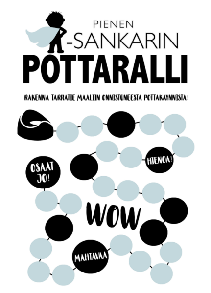 Tiinuska pienen sankarin pottaralli kortti