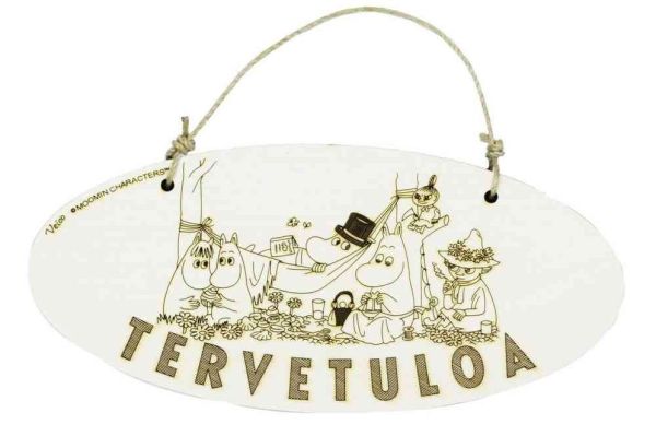 Muumi oviopaste tervetuloa Muumiperhe
