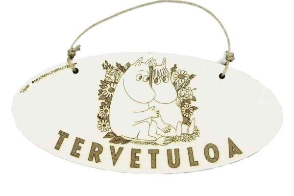 Muumi oviopaste tervetuloa rakkaus