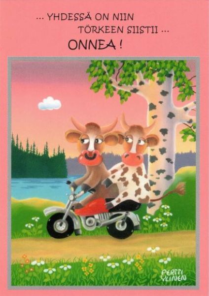 Vilippus Yhdessä on niin törkeen siistii juhlakortti