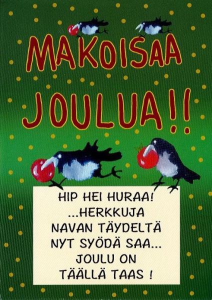 Vilippus makoisaa joulua kortti