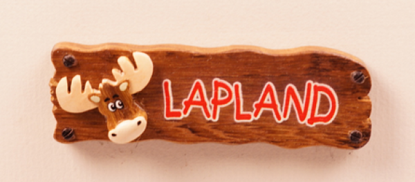Vivantti Lapland kyltti hirvellä magneetti