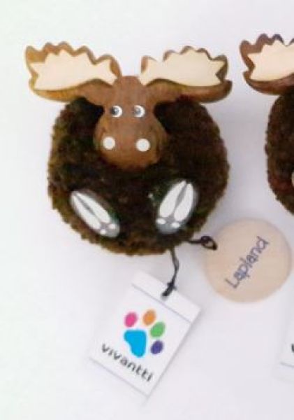 Vivantti pompom hirvi magneetti
